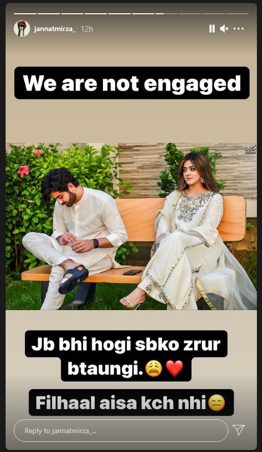 TikToker Jannat Mirza denies engagement rumors with Umer Butt