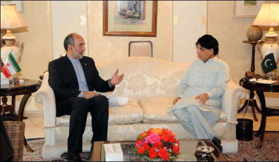 Iranian Ambassador Meets Chaudhary Nisar
