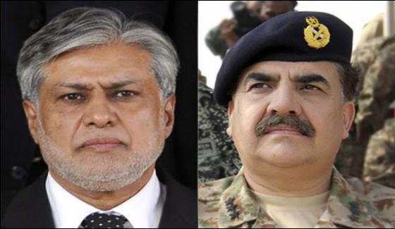 Ishaq Dar Meets Raheel Sharif