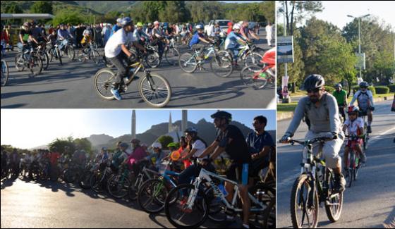 Friendly Cyclist Rally Held In Islamabad