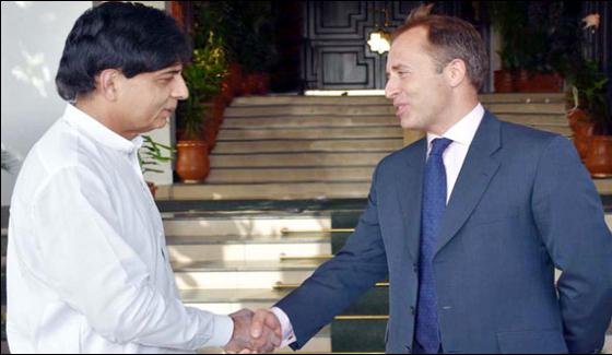 British Ambassdor Meets Chaudhry Nisar Ali Khan