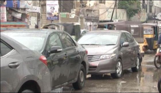 Traffic Jam In Karachi After Rain
