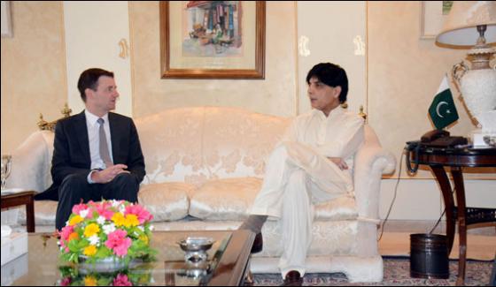 Us Diplomat David Hale Meets Chauhadry Nisar