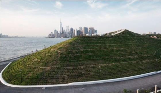 Artificial Mountain Established On New Yorks Governors Island