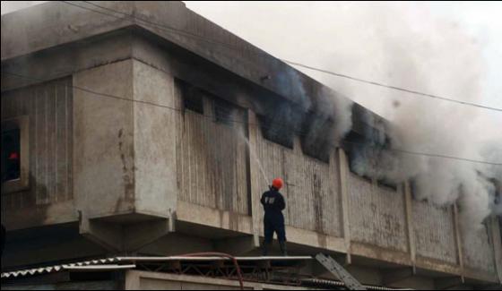 Korangi Cardboard Factory Fire Was Under Control