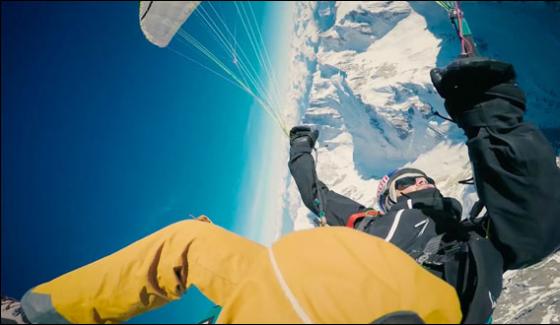 Paragliding From The Top Of Mont Blanc