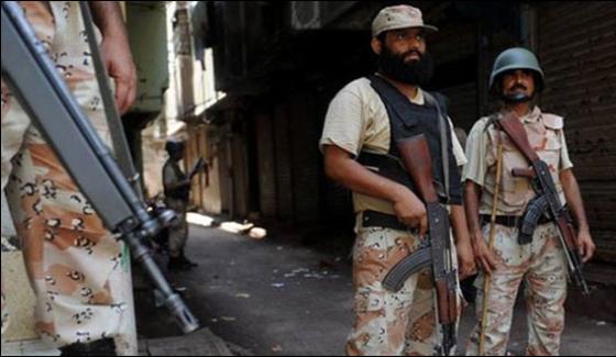 Rangers Operation In Shah Faisal Colony And Burns Road Arms Recovered