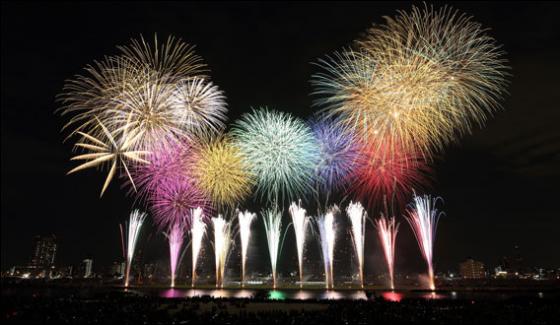 Annual Fireworks Festival In Tokyo