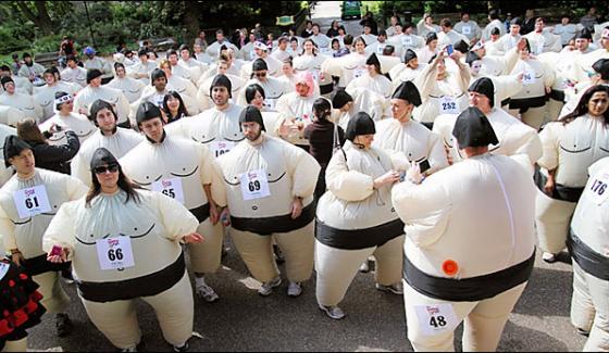 Most People Dressed As Sumo Wrestlers In Ireland