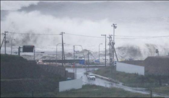 Strong Typhoon In Japan Nine People Died