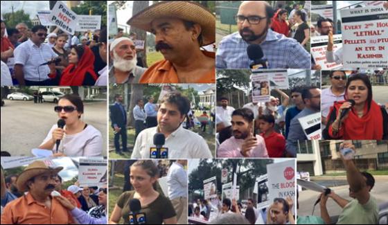 Demo Against India Infront Of Indian High Commission Houston