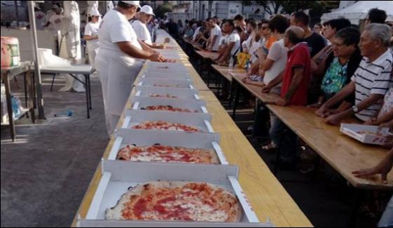 Italy Expert Chefs Record Of More Than 5 Thousand Pizzas