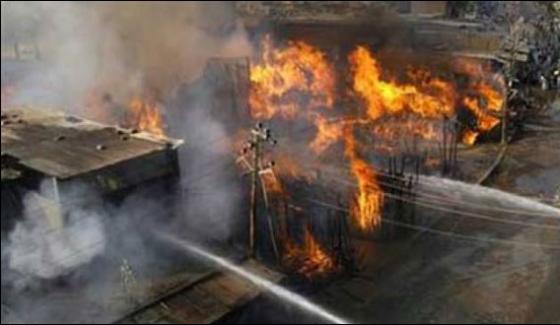 Lahore Fire At Market Brought Under Control