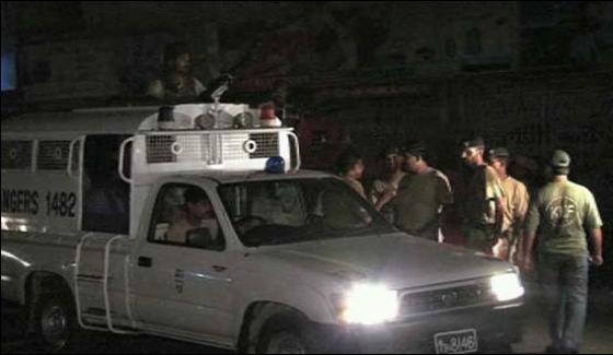 Rangers Operation In Lyari Gangster Killed