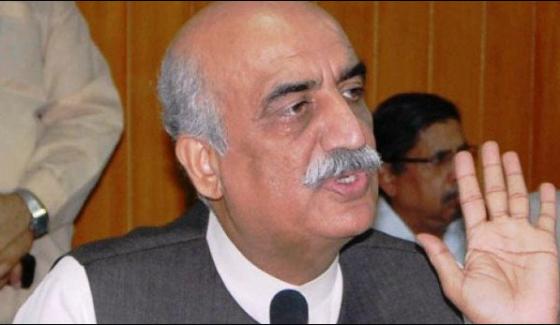 Put Curbs On The Media Want To Hide The Failure Of Government Khursheed Shah