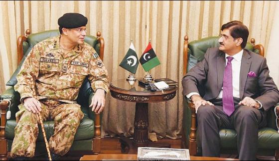 Sindh Cm Meets Crops Commandar Karachi