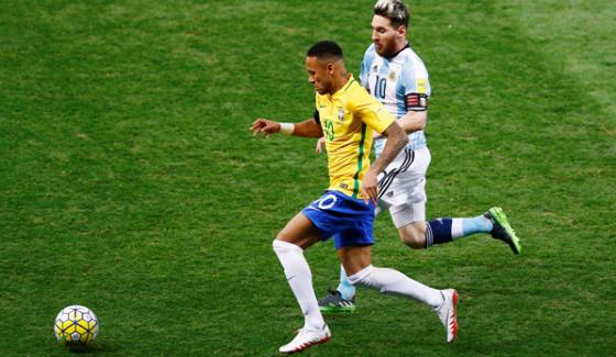World Cup Qualifying Match Brazil Beat Argentina
