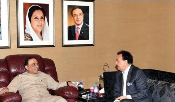 Rehman Malik Meets Asif Zardari