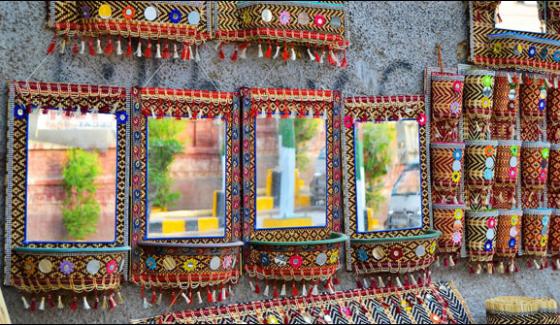 Decorated Shopping Mall In Karachi Sindhi Culture Color