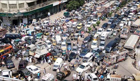 Karachi Traffic Jam In Different Areas