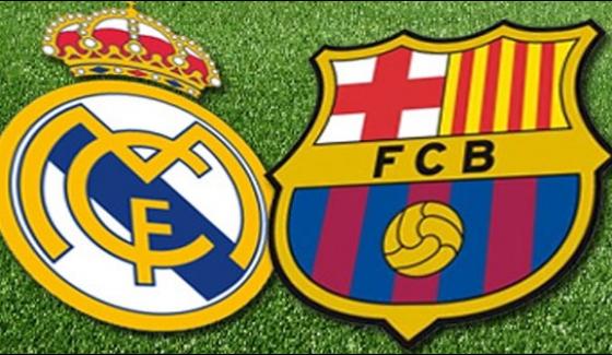 Real Madrid And Barcelona In The Spanish League Occurred In The Way
