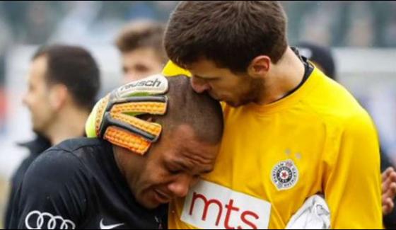 Serbia Spectators Made Cry Brazilian Footballer