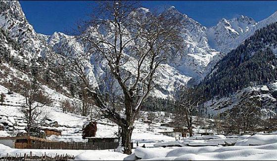 Light Snowfall In Kashmir And Gilgit Bitistan