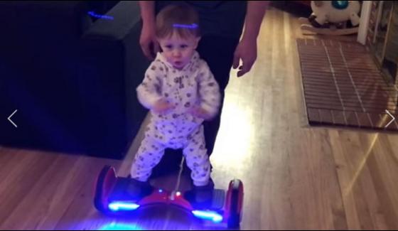 Us 11 Month Baby Grand Demonstration Of Hover Boarding