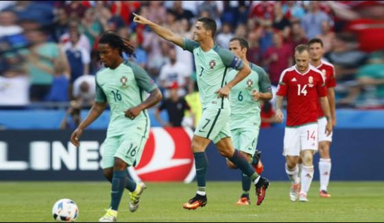World Cup Football Qualifier Portugul Defeated Hungary