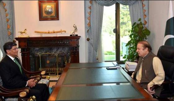 Dg Isi Meets Prime Minister Nawaz Sharif