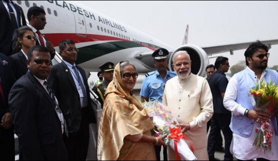 Bangladesh Pm Sheikh Hasina Arrives In New Delhi