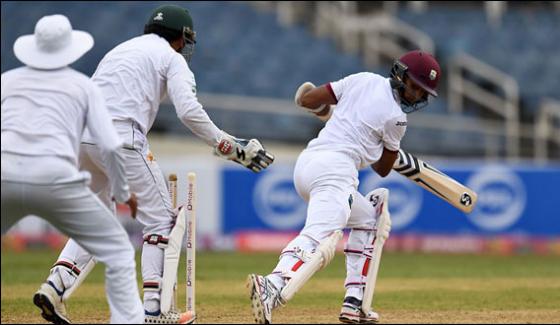 West Indies Scores 244 For Loss Of 7 Wickets Against Pakistan At Jamaica