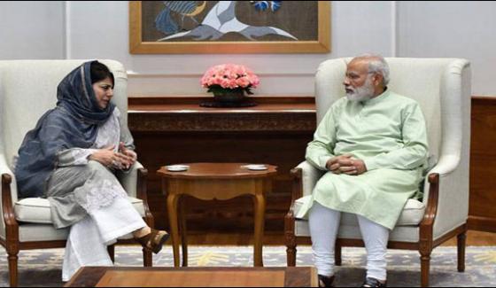 Tension In Kashmir No Way Out Other Than Dialogue Mehbooba Mufti