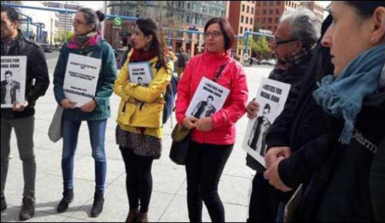 Protest Against Murder Of Mishal Khan In Germany