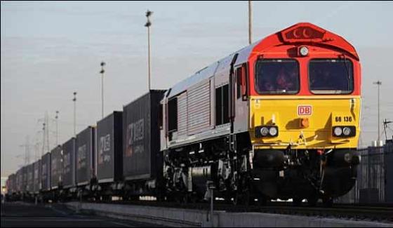 First Freight Train From China To Britain Return Back China