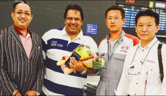 Former World Champion Of Squash Jahangir Khan Arrives In Japan