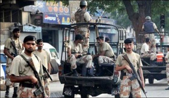 10 Detained By Rangers In Karachi Search Operation