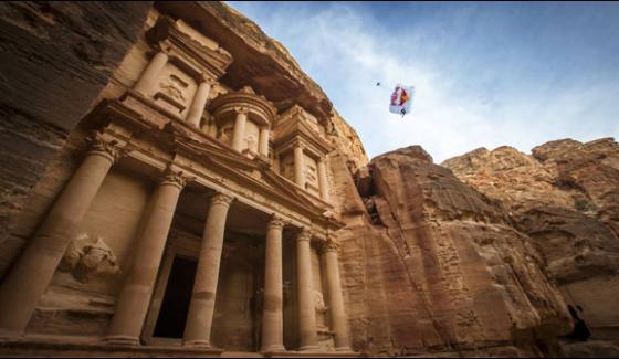 The Last City Of Petra Demonstrated Base Jumping