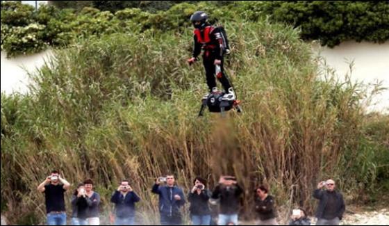 French Man Fond Of Flying On Ocean Creates Flying Hover Board