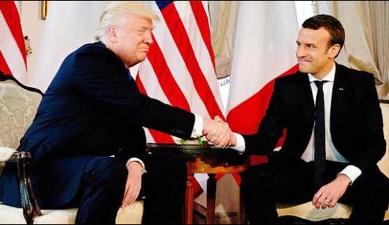 The Trump Handshake The French President At Target