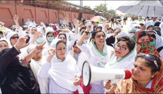 Quetta In Favor Of The Demands Staff Nurses Boycott Of Duty