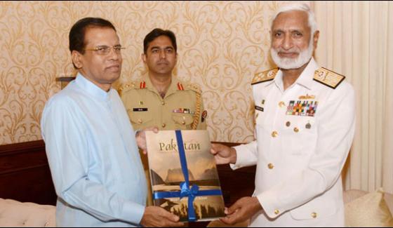 Naval Staff Admiral Mohammad Zaka Met The Sri Lankan President