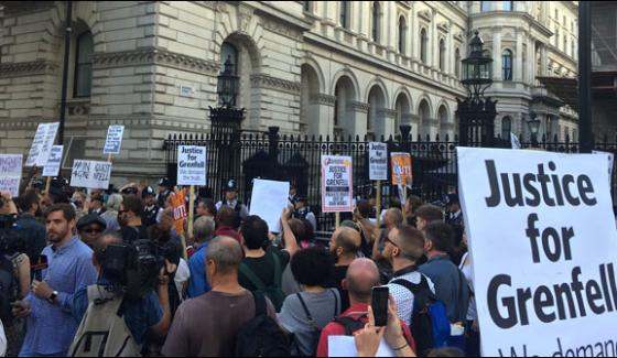 London Fire Hundreds Of People Took To The Streets On Government Indifference