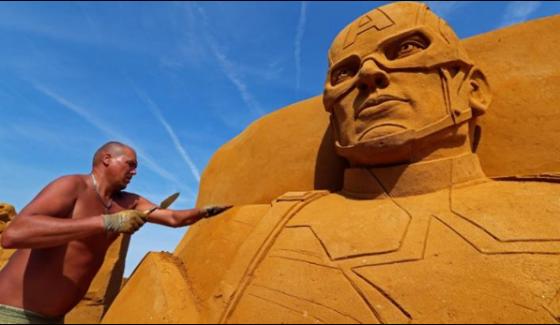 Sand Sculpture Festival Begins In Belgium