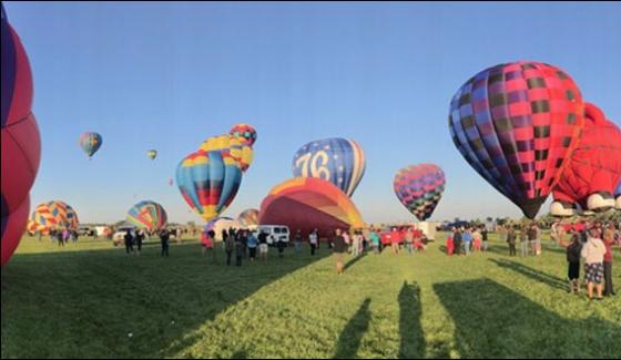 Annual Hot Air Balloon Festival Held In Colorado Usa