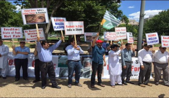Kashmiris Protested Outside White House On Trump Modi Meeting