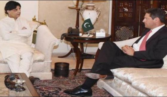 Chaudhry Nisar Meets The Vice President Of Facebook