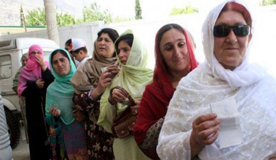 Voting For The By Poll At Gilgit Baltistan