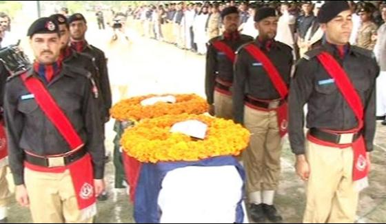 Chaman Martyred Ssp Sajid Mehmand Body Shifted To Peshawar