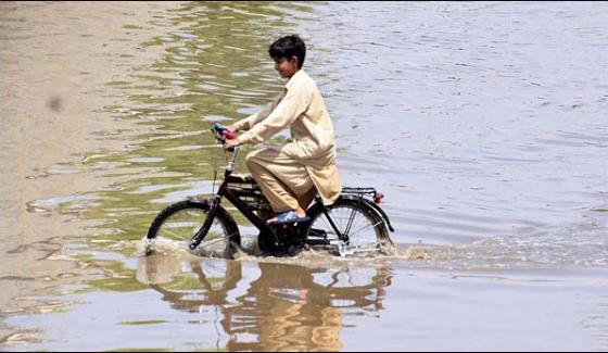 Water Level Increases In Indus River Due To Rain
